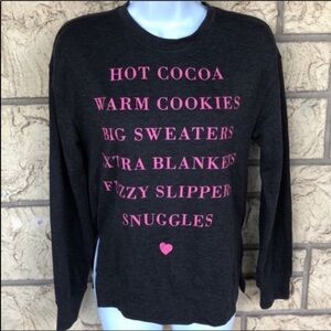 Awake Sweater Pull over Hot Chocolate warm cookies
Size XS